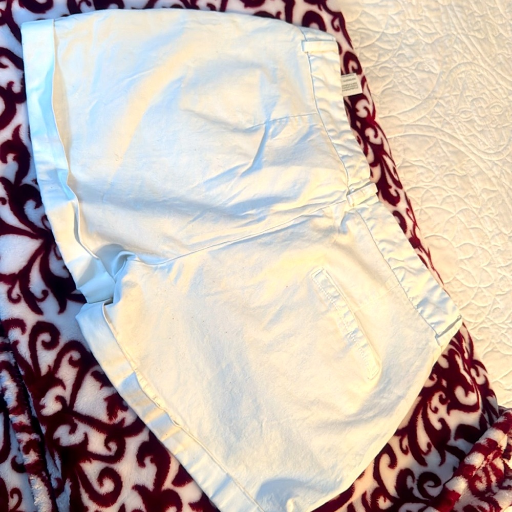 ZARA Denim white Shorts size 8 with ZARA cloth bag